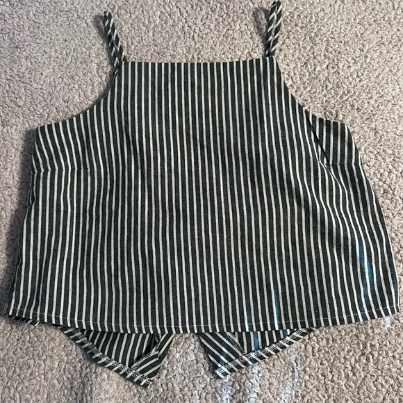 La Hearts Tops - 𝅺LA Hearts Open-Back Linen Tank